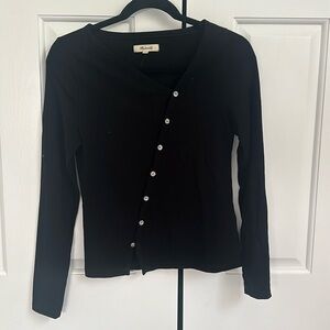 Madewell Asymmetrical Long Sleeve Top